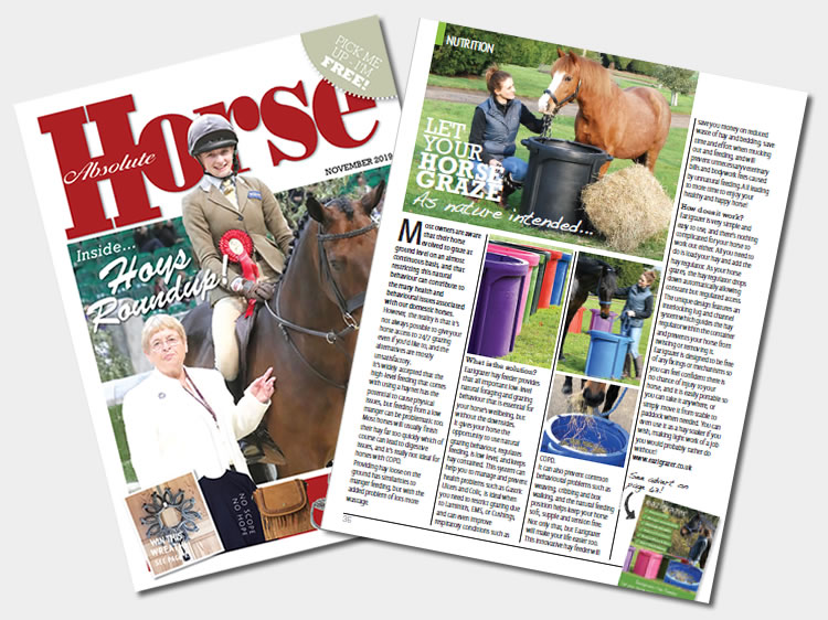 We’re featured in Absolute Horse this month